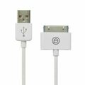 Swe-Tech 3C Apple Authorized White iPhone, iPad, iPod USB Charge and Sync Cable, 4 foot FWT10U2-04106WH